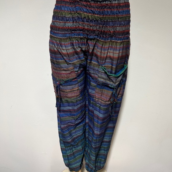 Unisex boho hippie aladdin alibaba harem yoga pants one size women trouser comfo - Picture 2 of 4